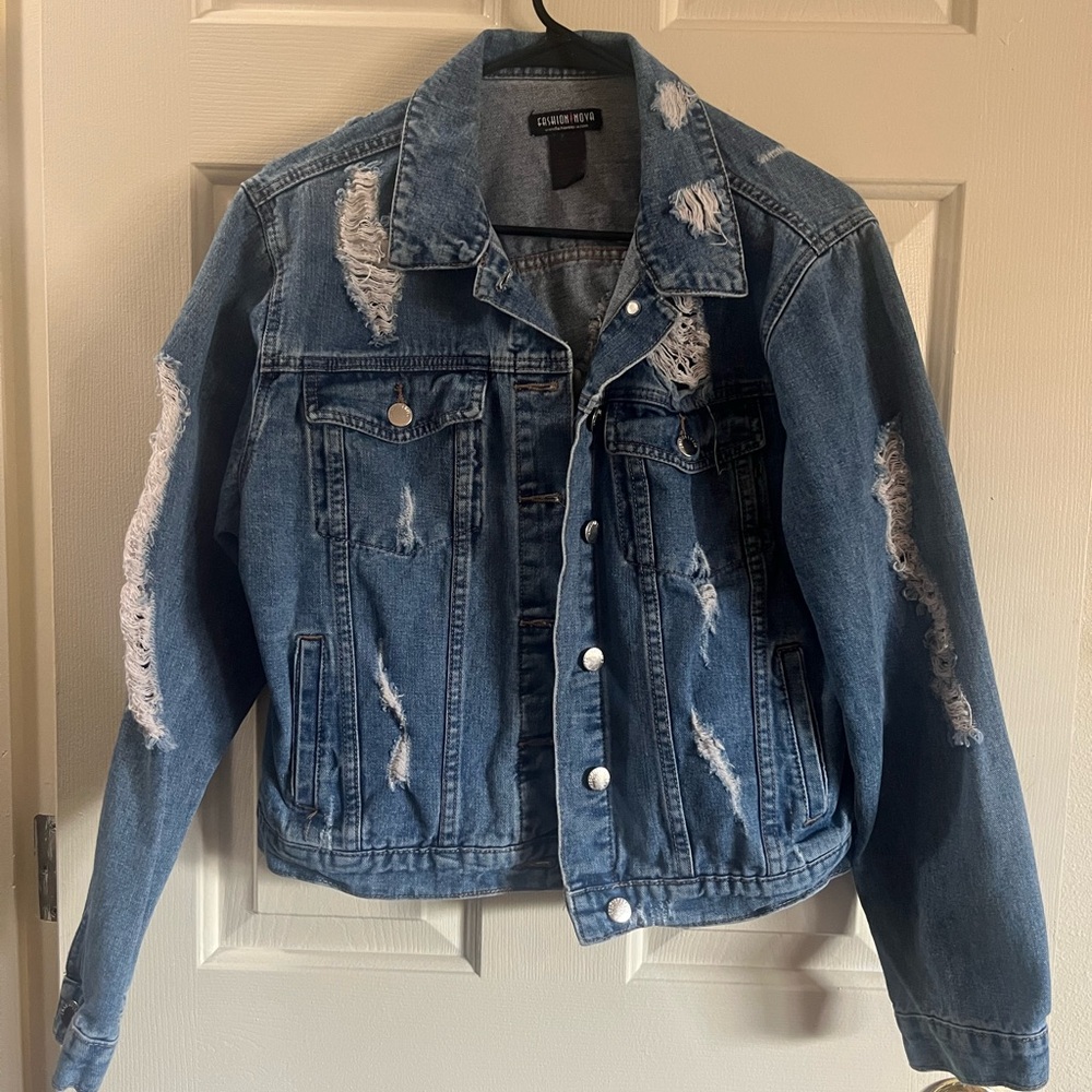 Fashion Nova Blue Denim Jacket